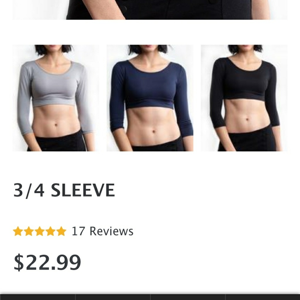 Bundle of 3 Half Tee layering tops/ undershirts/